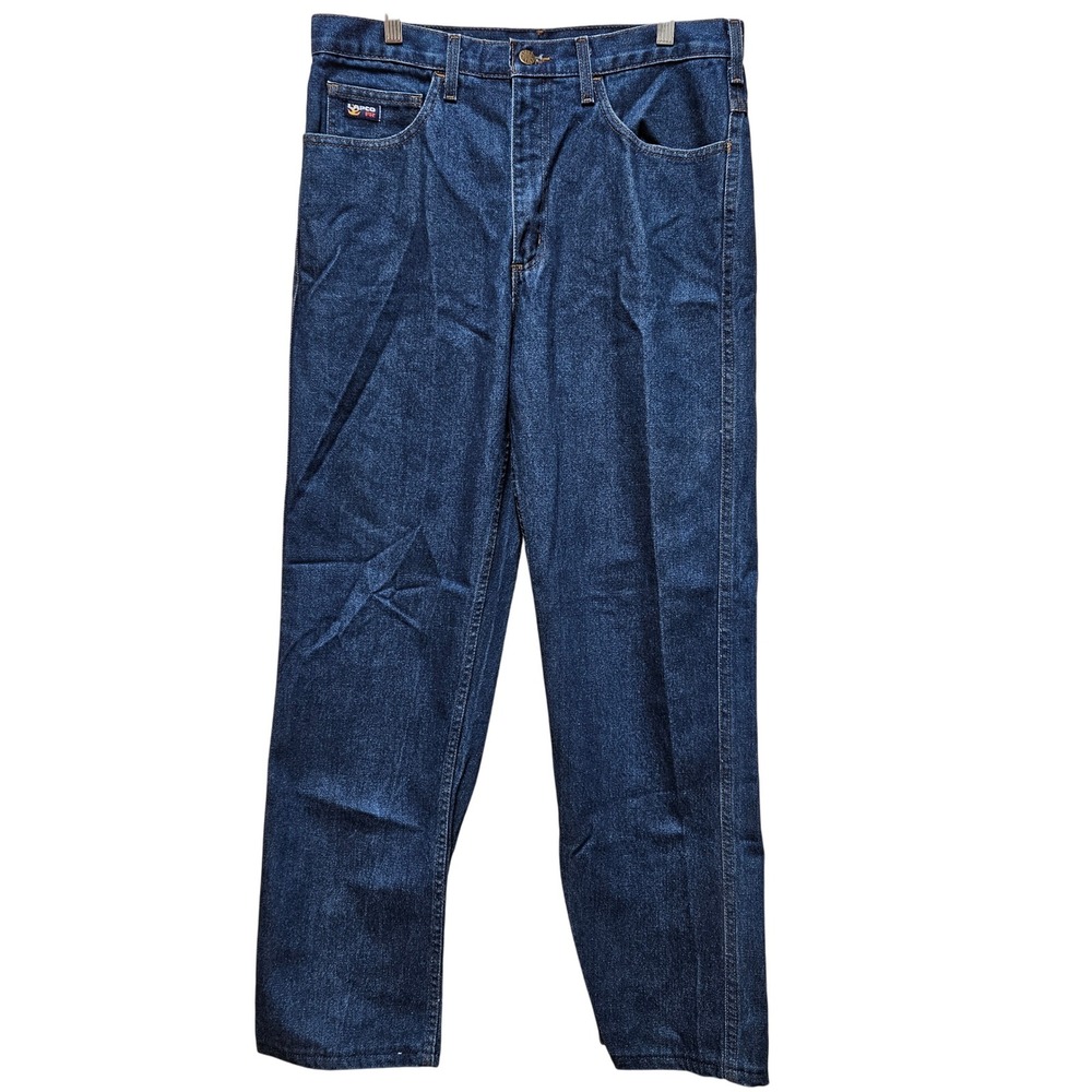 Men's LAPCO FR Flame Resistant 5 Pocket‎ Denim Jeans 100% Cotton Size 33X30